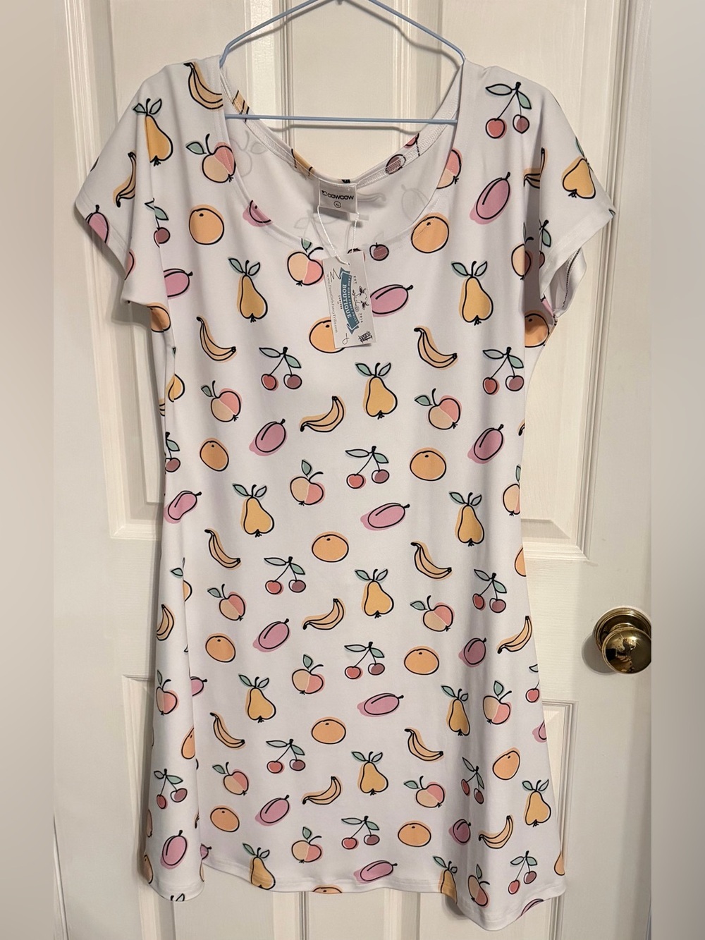 Women’s CowCow Fruit Themed Dress, XL, NWT